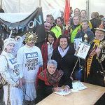 15 angels cyclists transitioners and mayor of truro